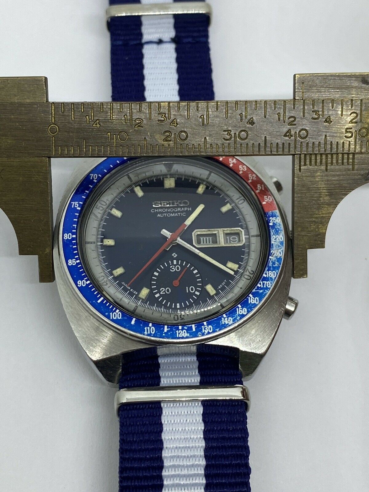 Vintage SEIKO 6139-6002 Pepsi Automatic Chronograph Pilot